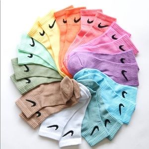 custom made Nike tie dye ankle socks